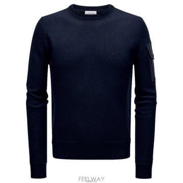 26FW 몽클레르 로고 패치 남성 니트 9C00001 M1131 776