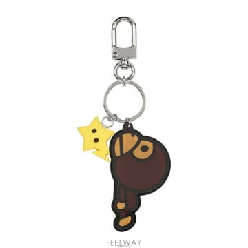 베이프 26SS 브라운 베이비 마일로 아크릴 키링 002GDM303006K BROWN