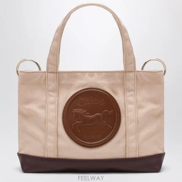 26 F/W 끌로에 CHLOE TOASTED 아몬드 코튼 토트백 백  B0052306793
