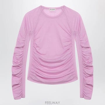 26 F/W JW 앤더슨 ORCHID 핑크 탑 인 코튼블렌드 저지 J B0052306801