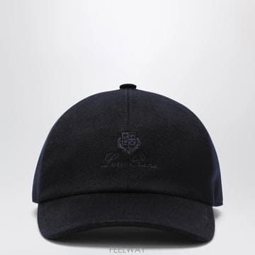 26 F/W 로로 피아나 네이비 블루 캐시미어 베이스볼 캡 FXM03 B0052306845
