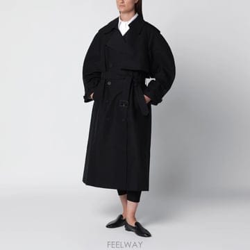26 F/W 애니빙 PASCALE 블랙 코튼 맥시 트렌치 코트 A-0 B0052306846