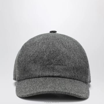26 F/W 로로 피아나 그레이 멜랑주 캐시미어 베이스볼 캡 FXM0 B0052306847