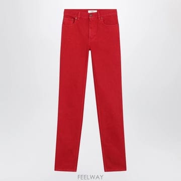 26 F/W 끌로에 베리 레드 코튼 데님 진 CH26WDP21159- B0052306874