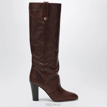 26 F/W 끌로에 브라운 ANOUK 힐 레더 부츠 CH26W21QZ B0052306875