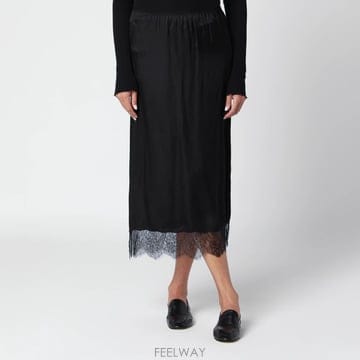 26 F/W 애니빙 블랙 SHELBY 실크 사틴 스커트 A-04-12 B0052306932