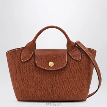 26 F/W 롱샴 XS EPURE 쇼핑 백 인 BULLET 브런 레더 B0052306950