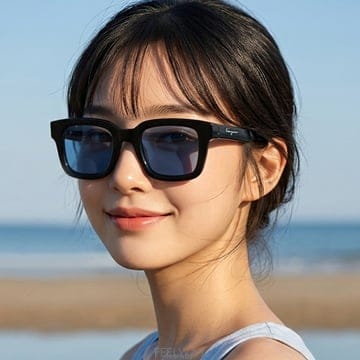 페라가모 선글라스 SF1064SCP 001 명품 남자 여자 사각 뿔테 블루