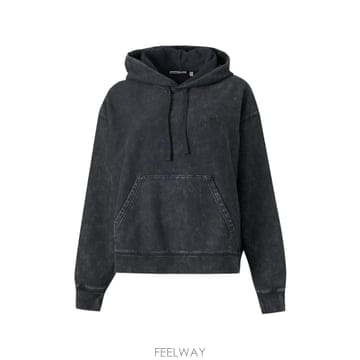칼하트 램버트 에시드 워시 로고 자수 후드티
