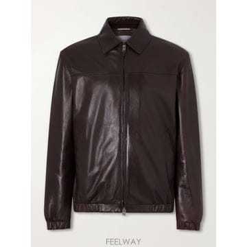 26 FW CANALI 브라운 가죽 재킷 TP581461357