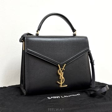생로랑 카산드라 탑 핸들 토트백 & 숄더백 블랙 (578000)