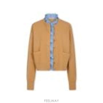 [G95]라반 26AMPU102ML0622M898 여성 니트 풀오버 스웨터 가디건 CARDIGAN WITH 