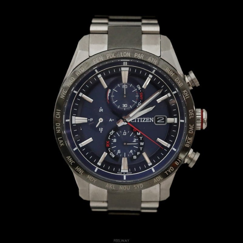 CITIZEN (�����߰���ǰ)��Ƽ�� AT8186-51L ���׻� ���ڵ���̺� ���� ƼŸ�� û�� 42mm(�����߰���ǰ)��Ƽ�� AT8186-51L ���׻� ���ڵ���̺� ��