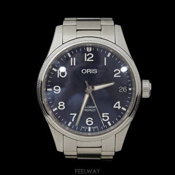 오리스 빅크라운 프로파일럿 빅 데이트 스틸 청판 41mm