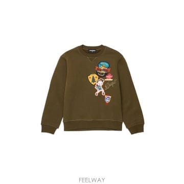디스퀘어드2 로고 크루넥 맨투맨 (KIDS 상품) DQ3398D0A B0302307142