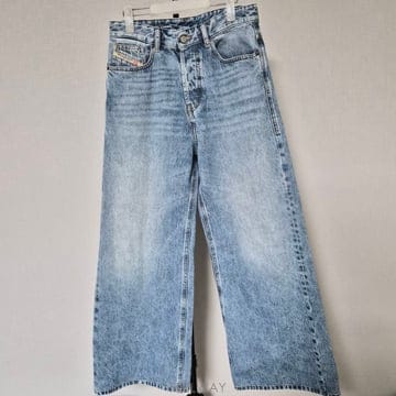 DIESEL 디젤 W25 와이드팬츠 청바지 W-바지-515