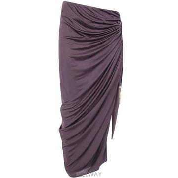 26FW 발망 미디 스커트 SK0000000038 A51 BROWN