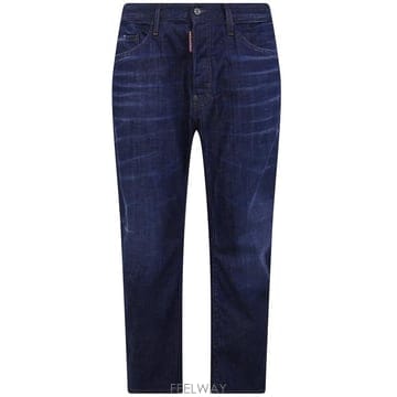 26FW 디스퀘어드2 데님 팬츠 S74LB1982 D30010 470 NAVY BLUE