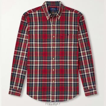 Ralph Lauren 26 FW ���� �����η� ����׸� üũ �ΰ� ��ư �������� �ս����� ����26 FW ���� �����η� ����׸� üũ �ΰ� ��ư �������� 
