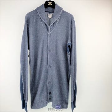 DIESEL 디젤 워크웨어 코튼 와플 숄카라 가디건 자켓 C949