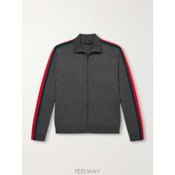 구찌 WEBINTARSIA 울 집업 스웨터 A006L3XKFTL B0082305491