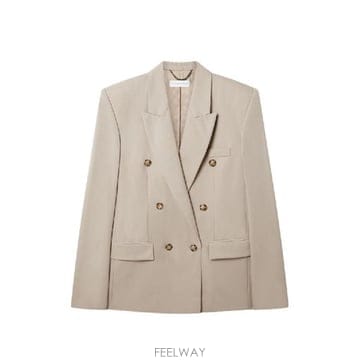 Stella McCartney �׶�����Ÿ �ؿ� ���ڶ��īƮ�� ���� WOOL DOUBLE BREASTED ���� 6501163HU7041128�׶�����Ÿ �ؿ� ���ڶ��īƮ�� ���� WOOL DOUBLE BREAST