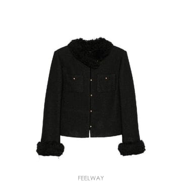 CELINE �׶�����Ÿ �ؿ� ������ ���� FRINGED WOOL BLEND ���� RV1OP3D6838NO�׶�����Ÿ �ؿ� ������ ���� FRINGED WOOL BLEND ���� RV