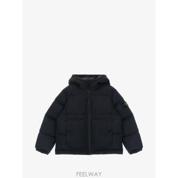 스톤 아일랜드 퀼팅 후드 자켓 (KIDS 상품) L2S1641000 B0302307517