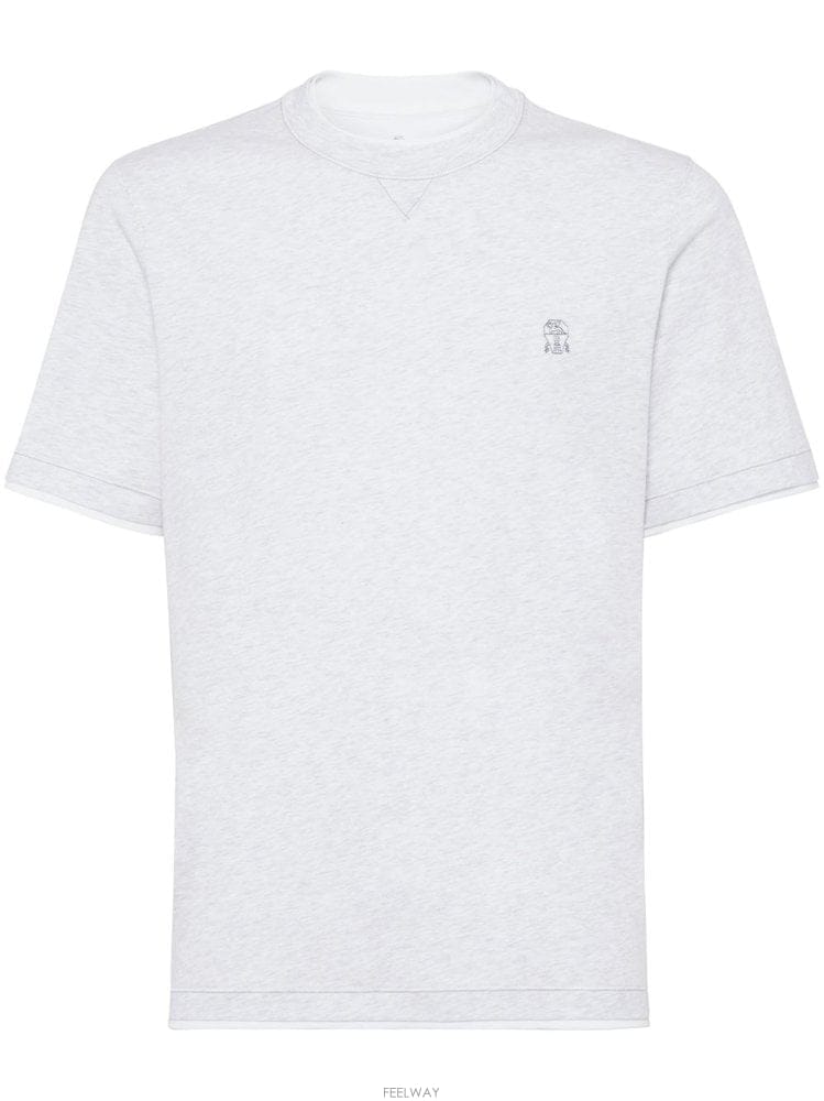 Brunello Cucinelli ���ڷ� ��ġ�ڸ� SHORTSLEEVEDTSHIRTS M0B1374 B0712307579���ڷ� ��ġ�ڸ� SHORTSLEEVEDTSHIRTS M0B1374 B0712307