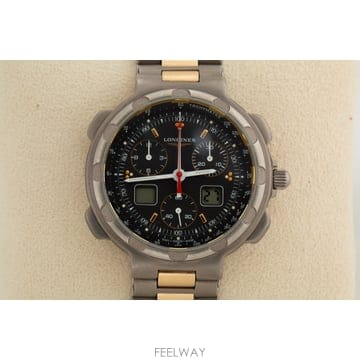 론진컨퀘스트 Longines Conquest Ti 티타늄 아나디지 크로노그래프 쿼츠 Ref. 540-4009
