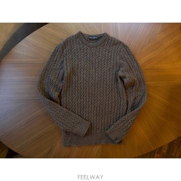 돌체앤가바나 케이블 니트 100