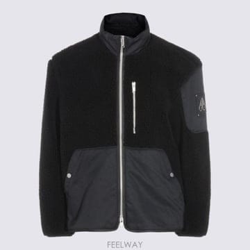 26FW 무스너클 SAGLEK 플리스 집 자켓 M35MS601 292 Black