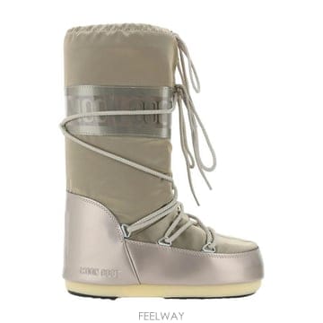26FW 문부츠 아이콘 글랜스 플래티넘 새틴 부츠 80D1401680 B003 SILVER