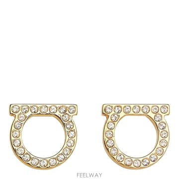 26 F/W 페라가모 라지 크리스탈 간치니 귀걸이 696573/760 B0012293528