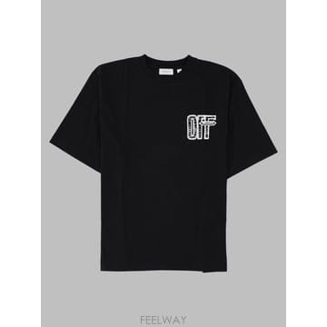 26 F/W 오프화이트 티셔츠 콘 로고 44MAA120_F26J00Y B0042279307