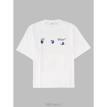 26 F/W 오프화이트 티셔츠 콘 로고 44MAA120_F26J018 B0042279247