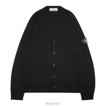25FW 스톤아일랜드 5100068 S00C4 V0029 라이트 퓨어 와펜로고 브이넥 가디건