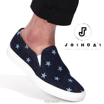 조슈아샌더스 10017M WHITE STAR 스타패턴 슬립온