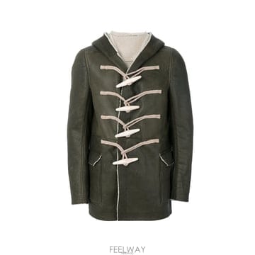 10주년 무스탕 더플 코트 카키 RU17F8788 LSHL 85