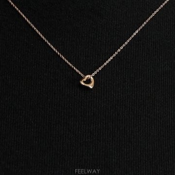 티파니 18K로즈골드(핑크골드) 엘사 퍼레티 오픈 하트 7mm 목걸이aa67328