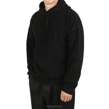 텐씨 플리스 후드 블랙