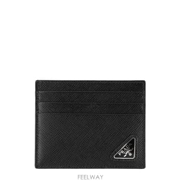 프라다 사피아노 카드지갑 블랙