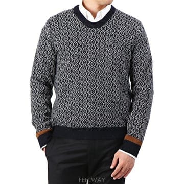랑방 RMPO0042A17 29 자카드 패턴 스웨터