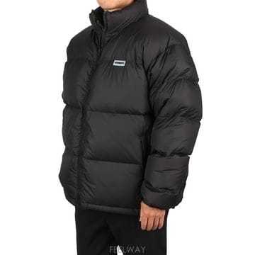 베트멍 로고 푸퍼 다운자켓 블랙