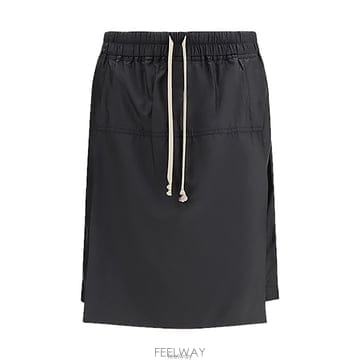 몽클레어 릭오웬스 나일론 킬트 쇼츠