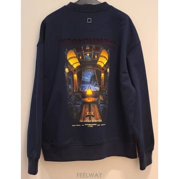 우영미26FW W263TS26722N 네이비 트레인 맨투맨