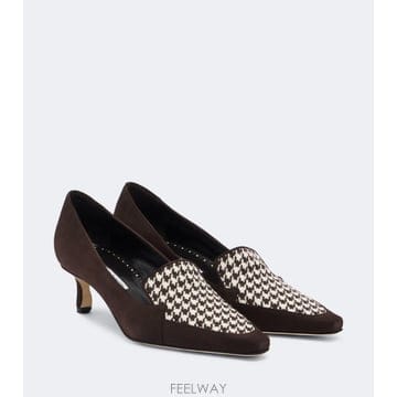 26 FW 마놀로 블라닉 Petusi 하운드투스 스웨이드 펌프스 TP581519631
