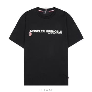 26SS 몽클레어 그레노블 8C00017 89AW1 999 로고 코튼 반팔 티셔츠