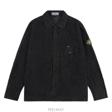 25FW 스톤아일랜드 1200020 S0229 V0029 와펜 패치 모티브 코듀로이 셔츠
