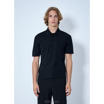 26 FW 더로우 남성 미스트랄 폴로 셔츠 row0165005blk